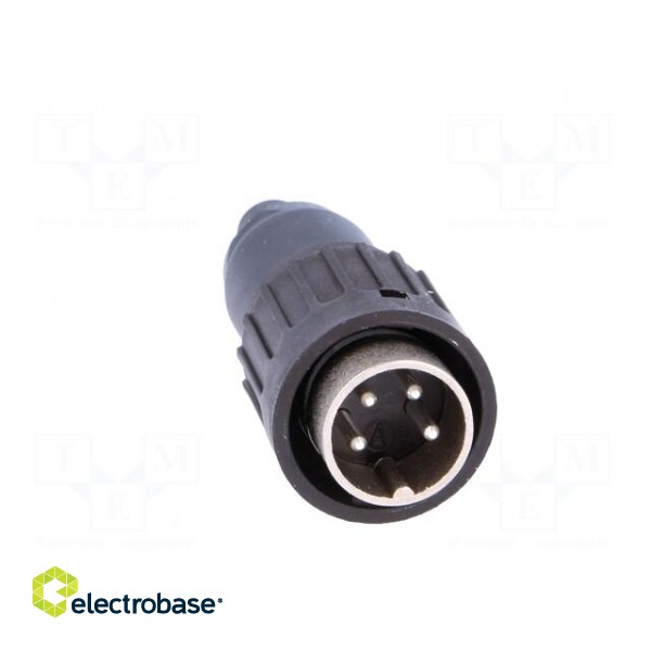 Plug | DIN | male | PIN: 4 | straight | for cable | soldering | 300V | 5A image 9