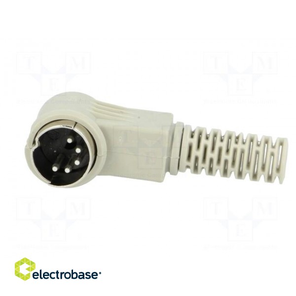 Plug | DIN | male | PIN: 5 | Layout: 180° | angled 90° | for cable фото 3