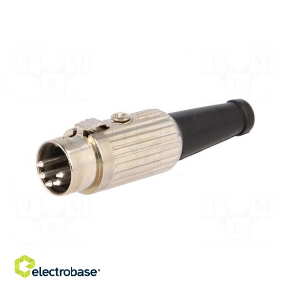 Plug | DIN | male | PIN: 5 | Layout: 180° | straight | for cable | soldering image 2