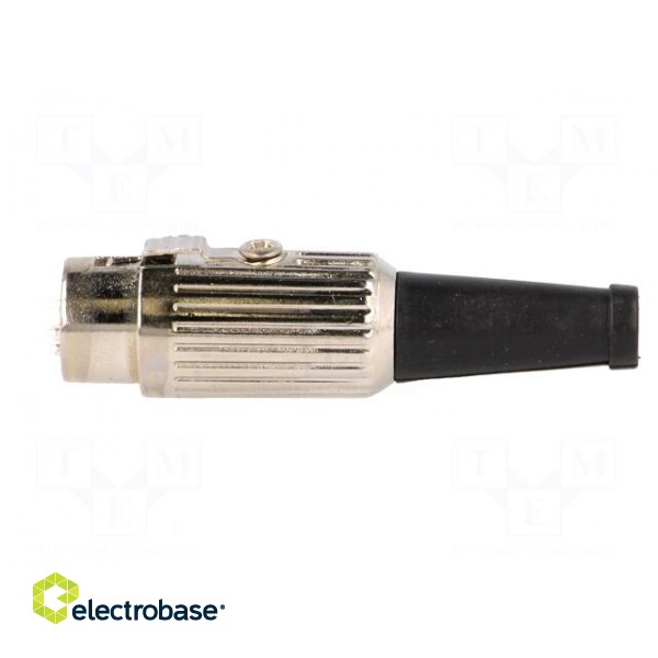 Plug | DIN | male | PIN: 5 | Layout: 180° | straight | for cable | soldering image 3