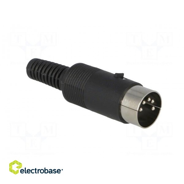 Plug | DIN | male | PIN: 5 | Layout: 180° | straight | for cable | soldering image 8