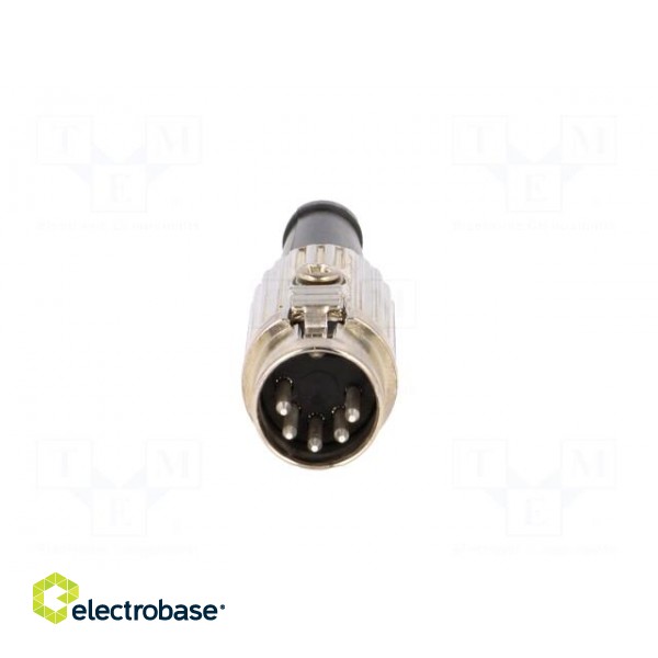 Plug | DIN | male | PIN: 5 | Layout: 180° | straight | for cable | soldering image 9