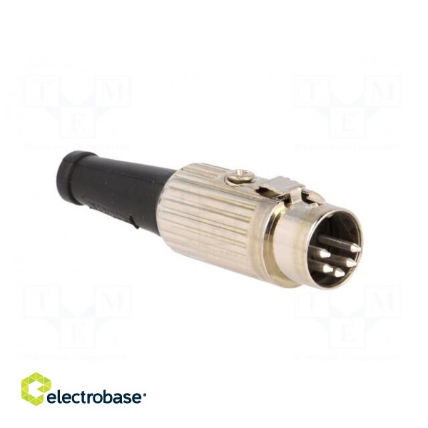 Plug | DIN | male | PIN: 5 | Layout: 180° | straight | for cable | soldering image 8