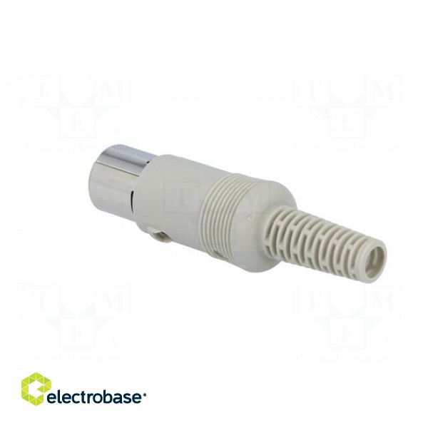 Plug | DIN | male | PIN: 5 | Layout: 180° | straight | for cable | soldering image 4