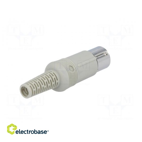 Plug | DIN | male | PIN: 5 | Layout: 180° | straight | for cable | soldering image 6