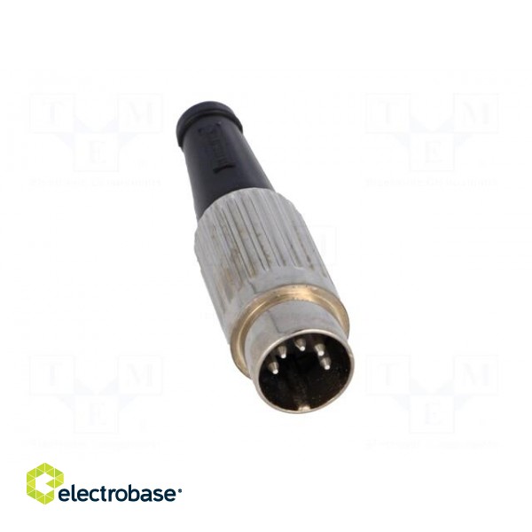 Plug | DIN | male | PIN: 5 | Layout: 180° | straight | for cable | soldering image 9