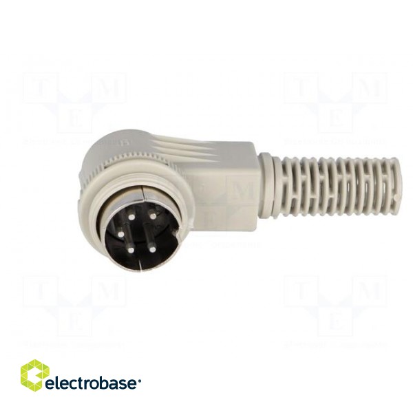 Plug | DIN | male | PIN: 5 | Layout: 240° | angled 90° | for cable image 3
