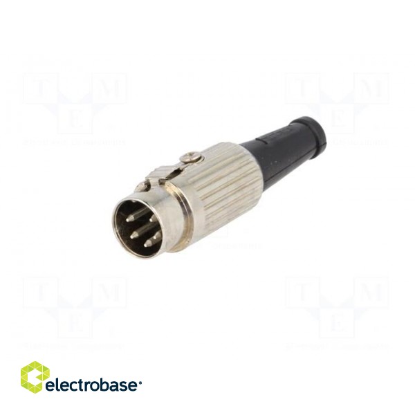 Plug | DIN | male | PIN: 5 | Layout: 240° | straight | for cable | soldering image 2