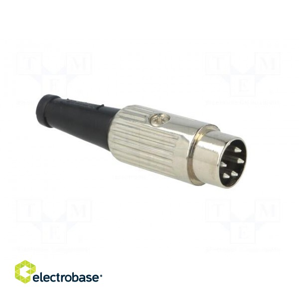Plug | DIN | male | PIN: 5 | Layout: 240° | straight | for cable | soldering paveikslėlis 8
