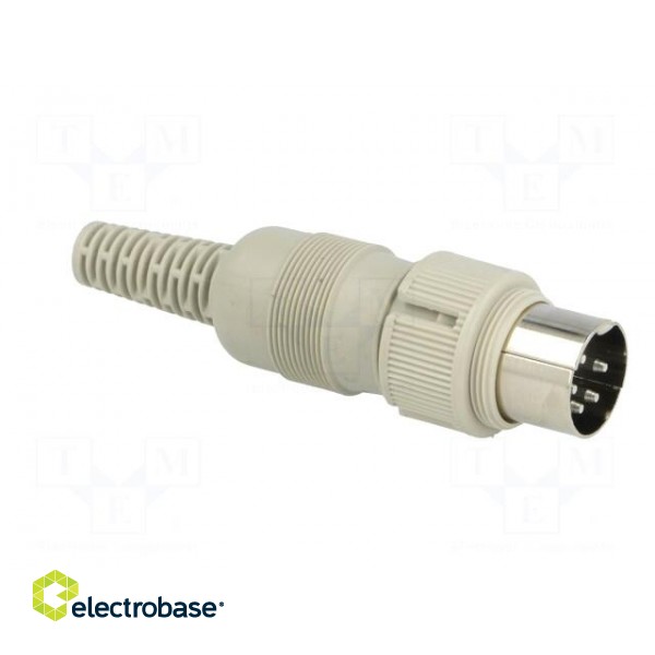 Plug | DIN | male | PIN: 5 | Layout: 240° | straight | for cable | soldering image 8