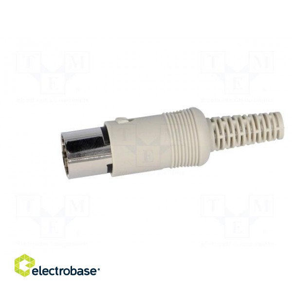 Plug | DIN | male | PIN: 5 | Layout: 240° | straight | for cable | soldering image 3