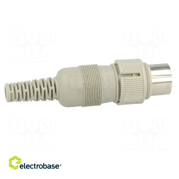 Plug | DIN | male | PIN: 5 | Layout: 240° | straight | for cable | soldering image 7