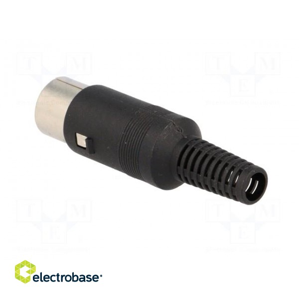 Plug | DIN | male | PIN: 5 | Layout: 240° | straight | for cable | soldering image 4