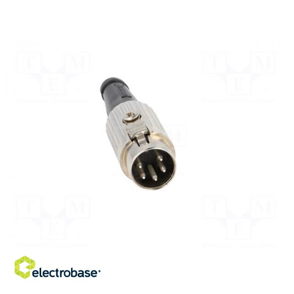 Plug | DIN | male | PIN: 5 | Layout: 240° | straight | for cable | soldering фото 9