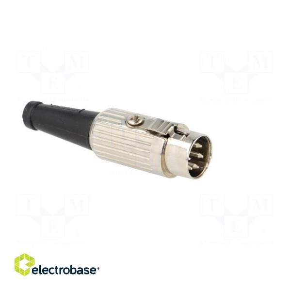 Plug | DIN | male | PIN: 5 | Layout: 240° | straight | for cable | soldering фото 8