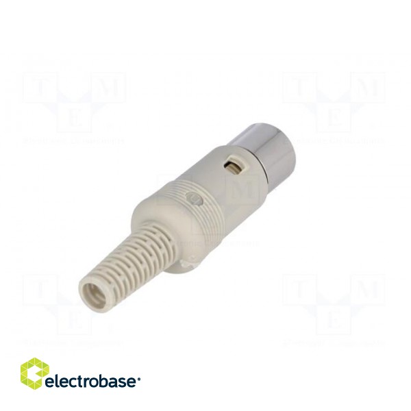 Plug | DIN | male | PIN: 5 | Layout: 240° | straight | for cable | soldering image 6