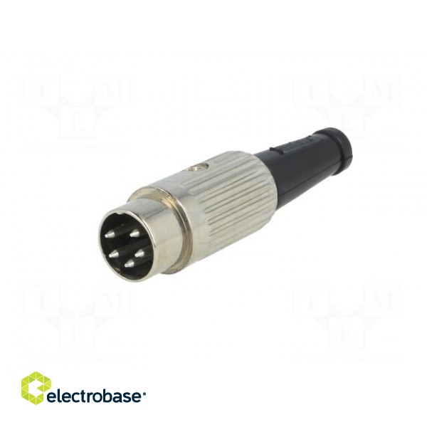 Plug | DIN | male | PIN: 5 | Layout: 240° | straight | for cable | soldering paveikslėlis 2