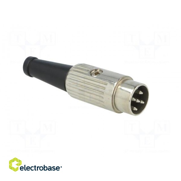 Plug | DIN | male | PIN: 5 | Layout: 360° | straight | for cable | soldering image 8