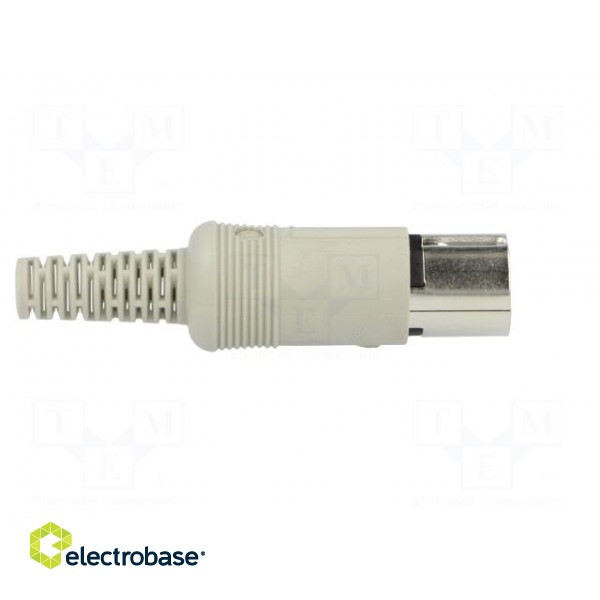 Plug | DIN | male | PIN: 6 | Layout: 240° | straight | for cable | soldering image 7