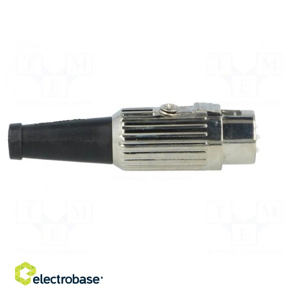 Plug | DIN | male | PIN: 6 | Layout: 240° | straight | for cable | soldering image 7