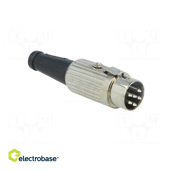 Plug | DIN | male | PIN: 6 | Layout: 240° | straight | for cable | soldering image 8
