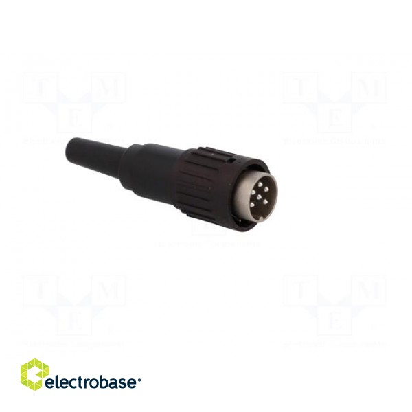 Plug | DIN | male | PIN: 6 | straight | for cable | soldering | 300V | 5A фото 8