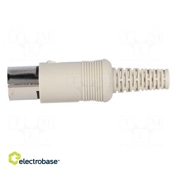 Plug | DIN | male | PIN: 7 | Layout: 270° | straight | for cable | soldering image 3
