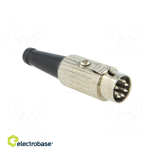 Plug | DIN | male | PIN: 7 | Layout: 270° | straight | for cable | soldering image 8