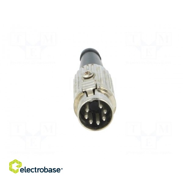 Plug | DIN | male | PIN: 7 | Layout: 270° | straight | for cable | soldering image 9