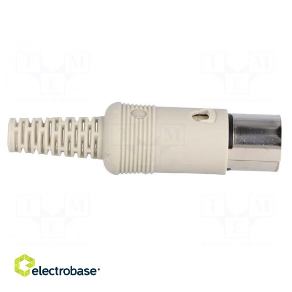 Plug | DIN | male | PIN: 7 | Layout: 270° | straight | for cable | soldering image 7