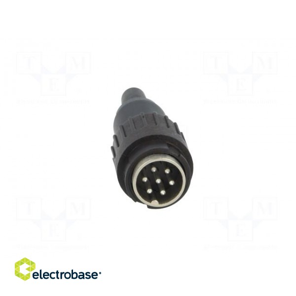 Plug | DIN | male | PIN: 7 | Layout: 360° | straight | for cable | soldering paveikslėlis 9