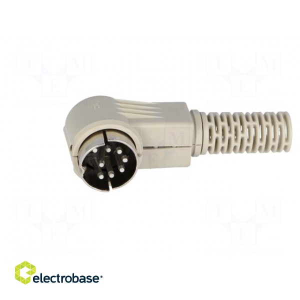 Plug | DIN | male | PIN: 8 | Layout: 262° | angled 90° | for cable image 3