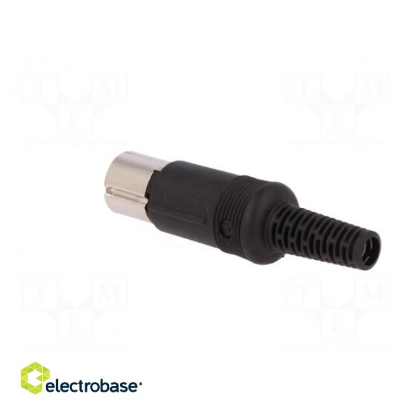 Plug | DIN | male | PIN: 8 | Layout: 262° | straight | for cable | soldering image 4