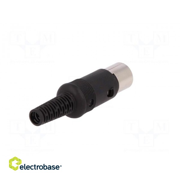 Plug | DIN | male | PIN: 8 | Layout: 262° | straight | for cable | soldering paveikslėlis 6