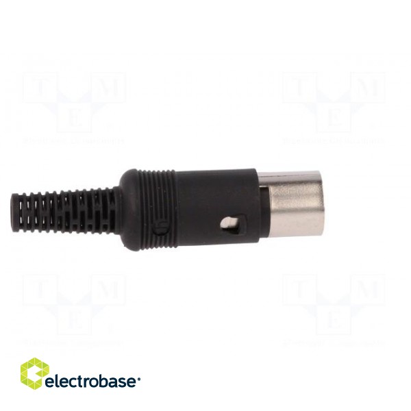 Plug | DIN | male | PIN: 8 | Layout: 262° | straight | for cable | soldering paveikslėlis 7