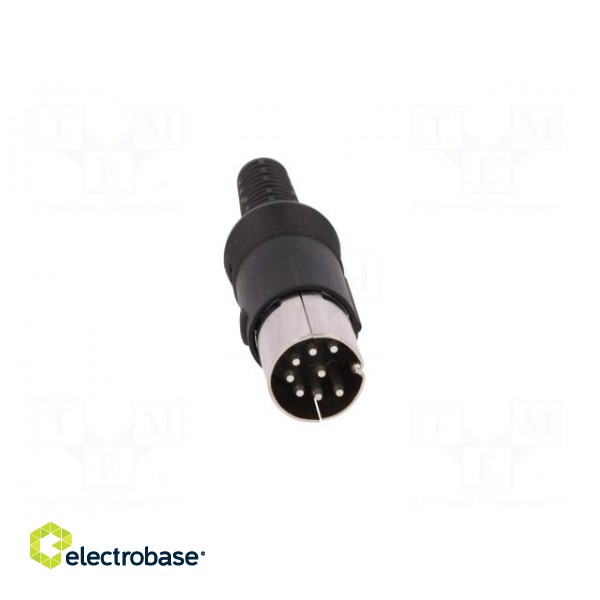 Plug | DIN | male | PIN: 8 | Layout: 262° | straight | for cable | soldering paveikslėlis 9