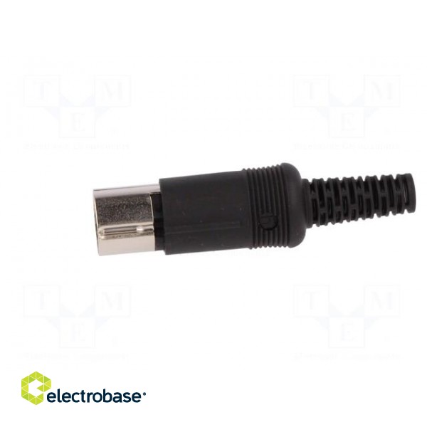 Plug | DIN | male | PIN: 8 | Layout: 262° | straight | for cable | soldering paveikslėlis 3