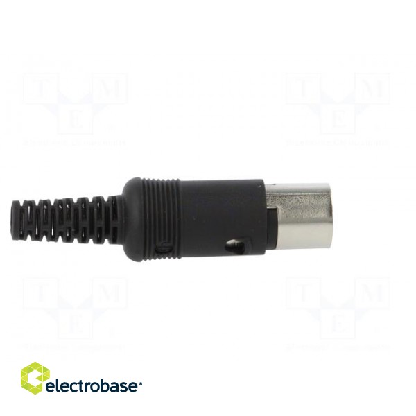 Plug | DIN | male | PIN: 8 | Layout: 270° | straight | for cable | soldering image 7