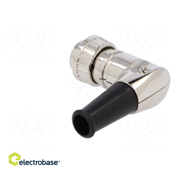 Plug | DIN | male | with strain relief | PIN: 4 | angled 90° | for cable image 4