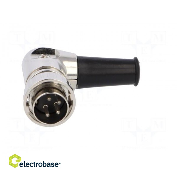 Plug | DIN | male | with strain relief | PIN: 4 | angled 90° | for cable image 9