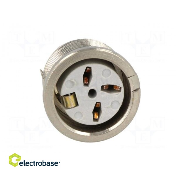 Socket | DIN | female | PIN: 3 | Layout: 180° | THT | 34V | 2A | silver plated image 9
