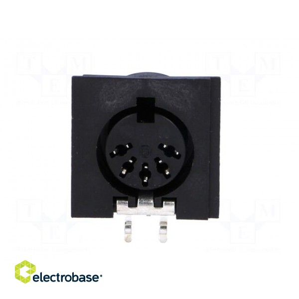 Socket | DIN | female | PIN: 5 | Layout: 180° | angled 90° | on PCBs | THT image 9