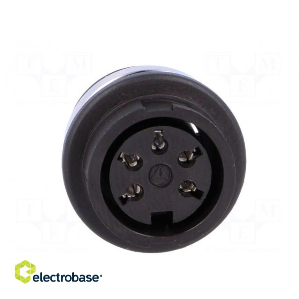 Socket | DIN | female | PIN: 5 | Layout: 240° | soldering | 300V | 5A | 0.5mm2 image 9