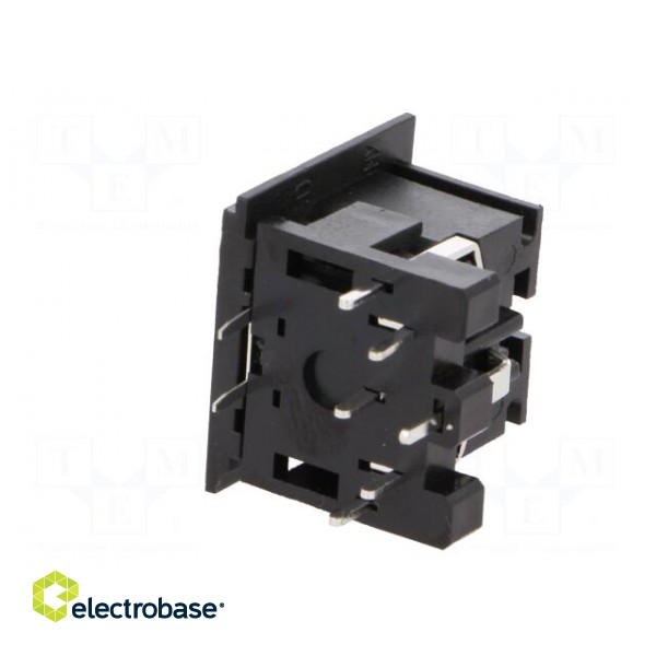 Socket | DIN | female | PIN: 6 | Layout: 240° | angled 90° | on PCBs | THT image 4