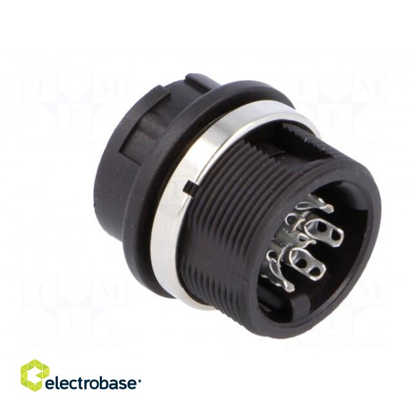 Socket | DIN | female | PIN: 7 | Layout: 360° | soldering | 300V | 5A | 0.5mm2 image 4