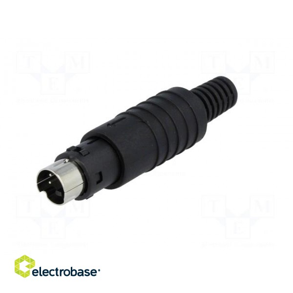 Plug | DIN mini | male | PIN: 4 | soldering | for cable paveikslėlis 2