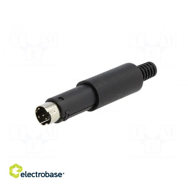 Plug | DIN mini | male | PIN: 4 | soldering | for cable paveikslėlis 2