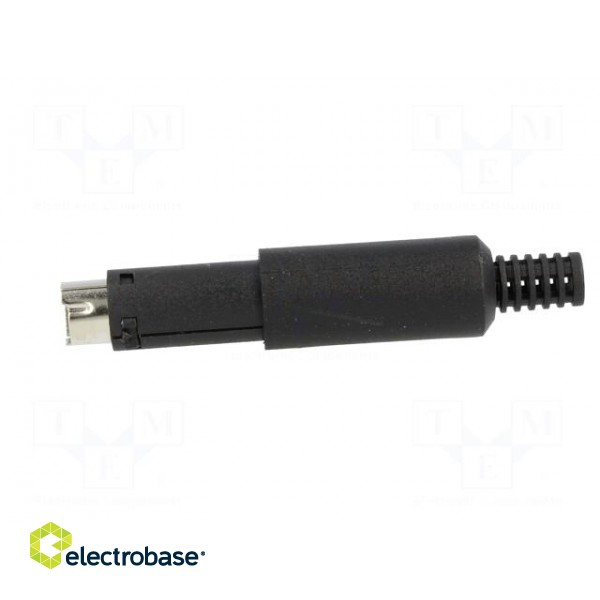 Plug | DIN mini | male | PIN: 4 | soldering | for cable image 3