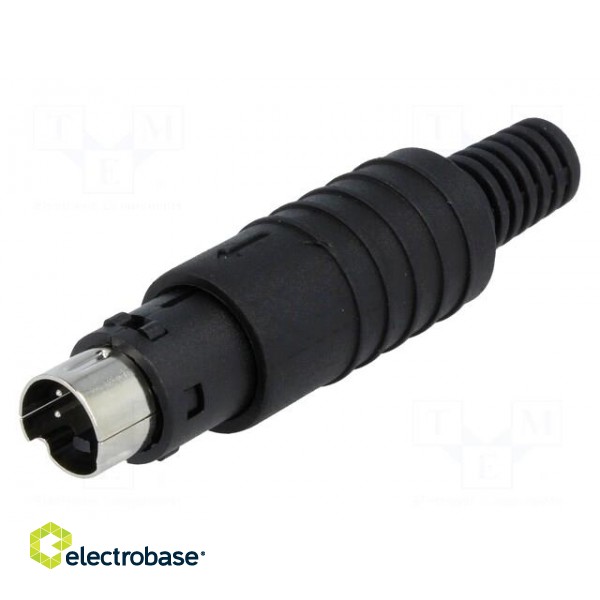 Plug | DIN mini | male | PIN: 4 | soldering | for cable paveikslėlis 1