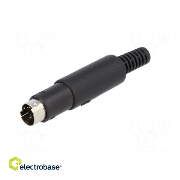 Plug | DIN mini | male | PIN: 6 | soldering | for cable paveikslėlis 2